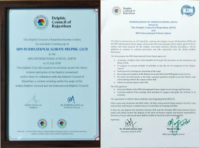MPS International has signed a Memorandum of Understanding (MOU) with The Delphic Council of Rajasthan