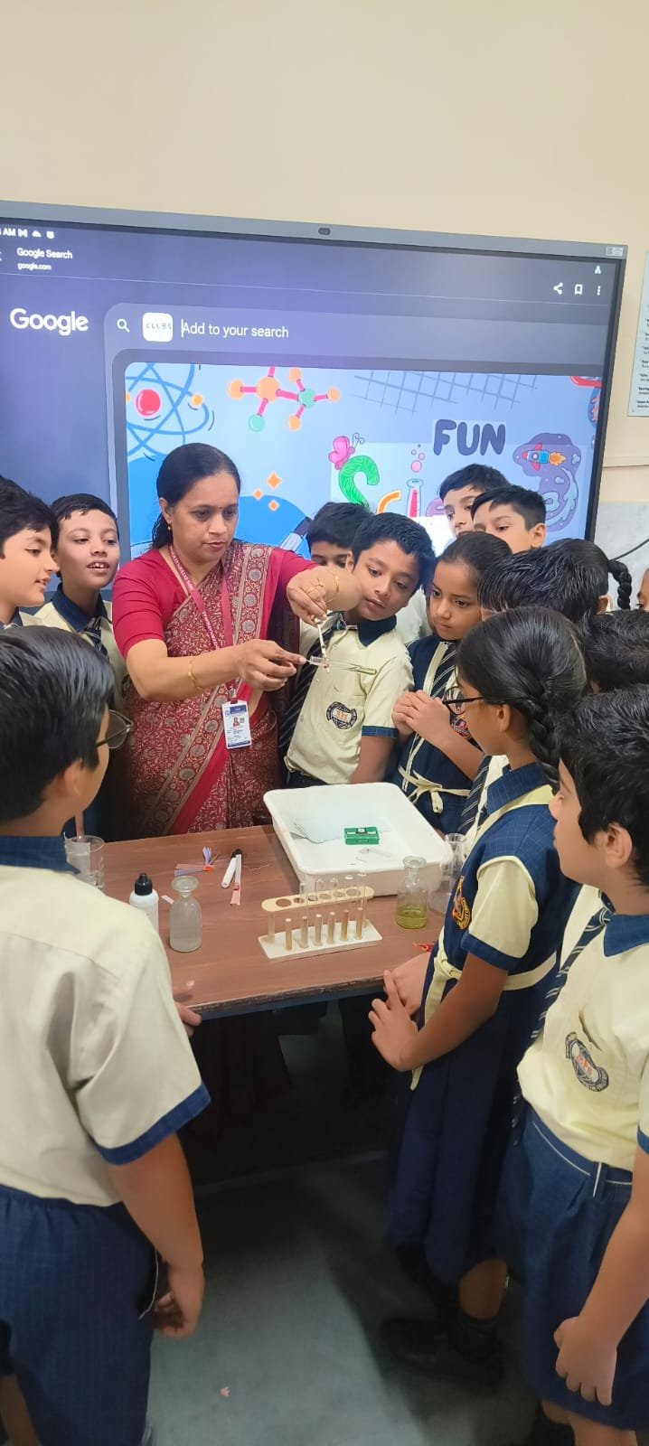 Fun Science Lab club activity at MPS International, Jaipur