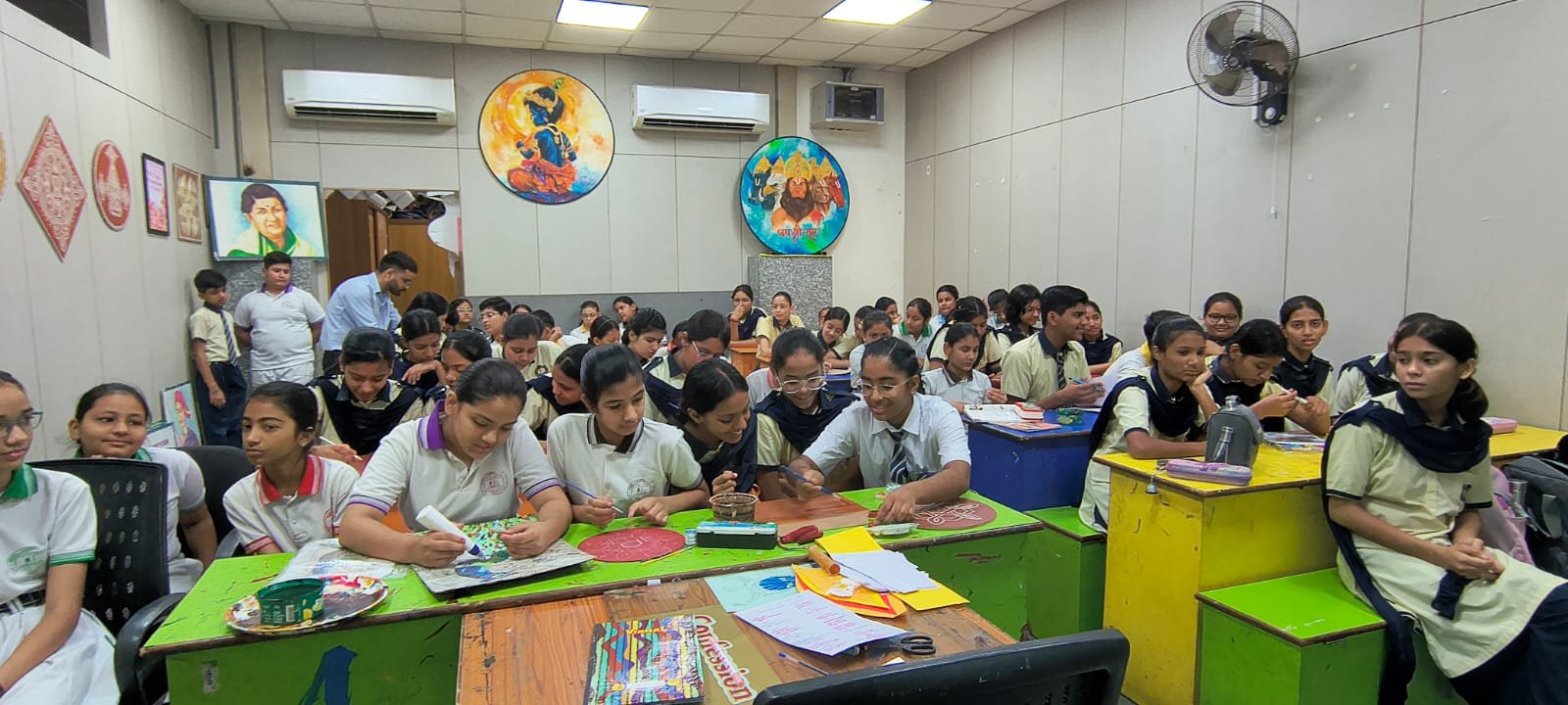 Art and Handicraft club activity at MPS International, Jaipur